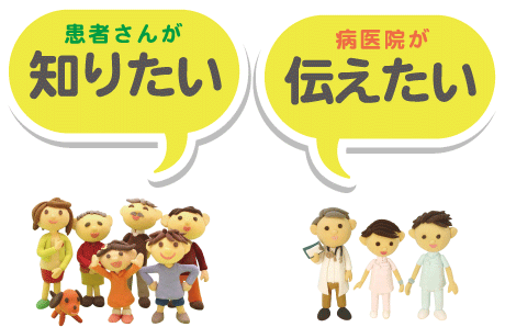 患者さんが知りたい　病医院が伝えたい